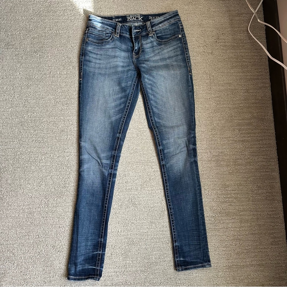 Buckle Black Skinny Jeans